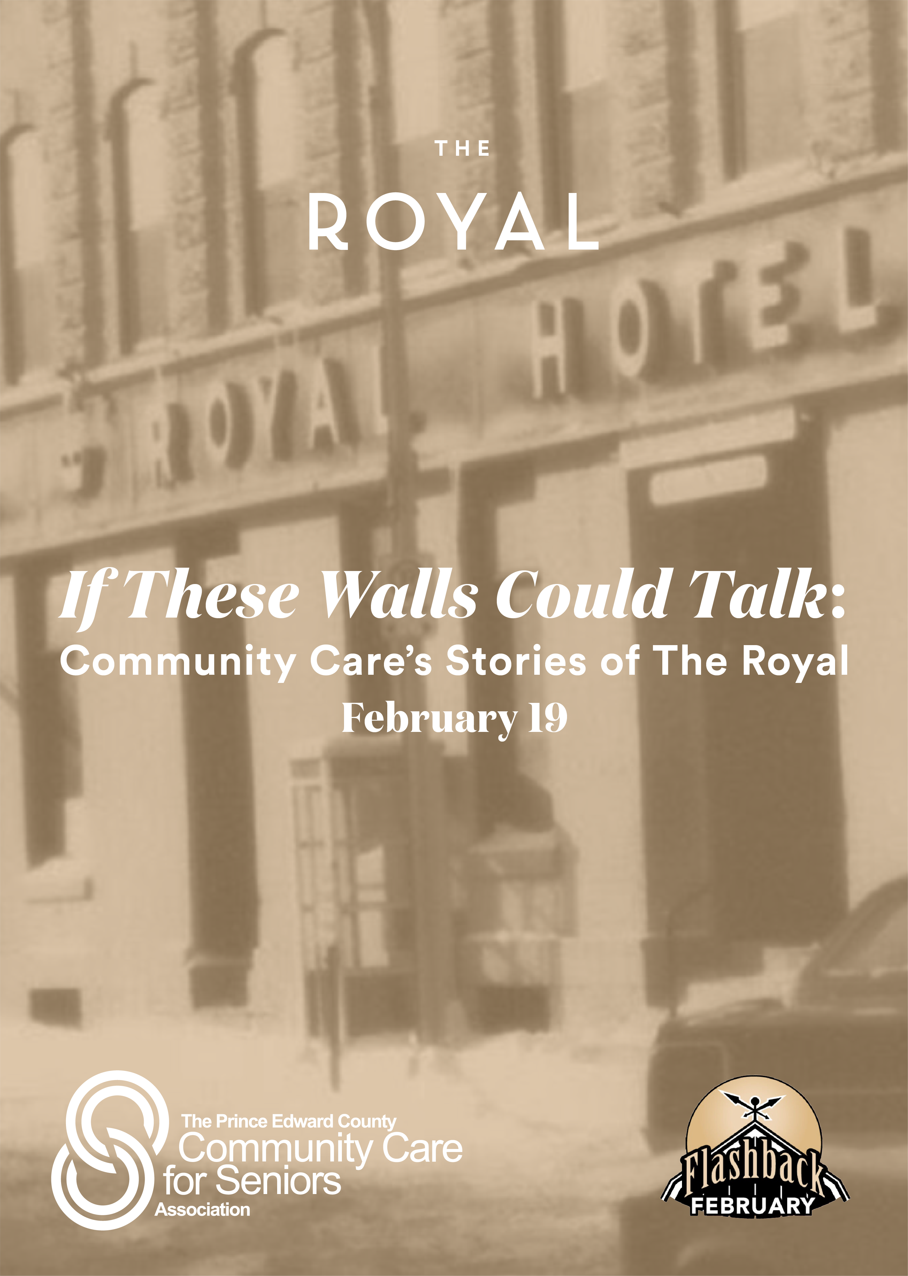 Flashback February event poster.